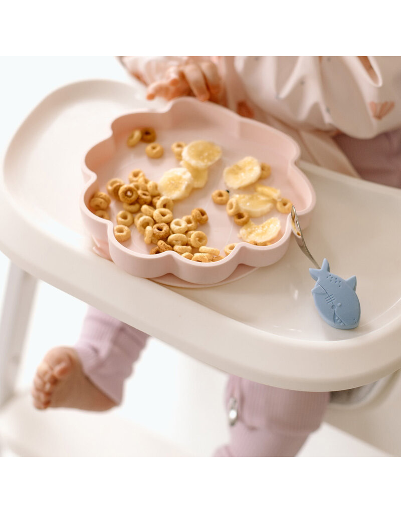Loulou Lollipop Silicone Snack Plate - Seashell
