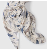 Loulou Lollipop Sharks Bamboo Swaddle