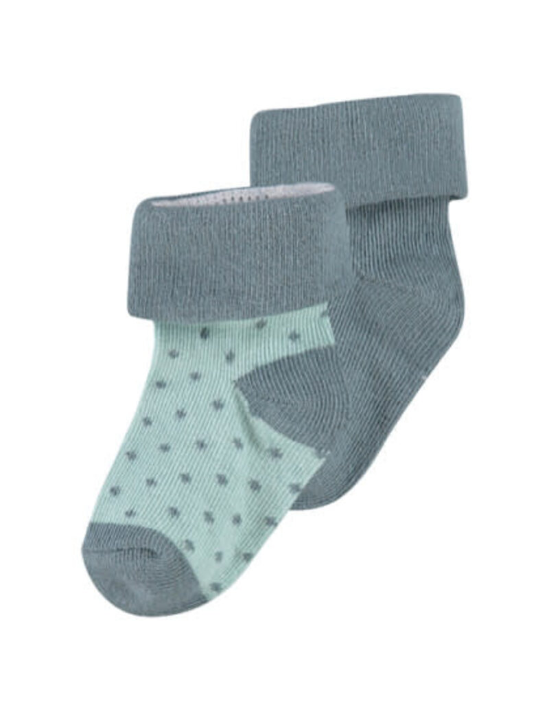 Noppies Basics Dot Socks 2pk - Dark Green