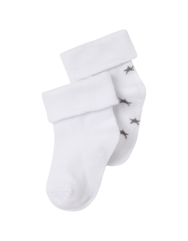 Noppies Basics White Star Socks 2pk