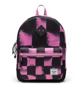 Herschel Heritage Kids Backpack - Stencil Checker Opera Mauve