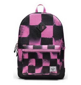 Herschel Heritage Youth Backpack - Stencil Checker Opera Mauve