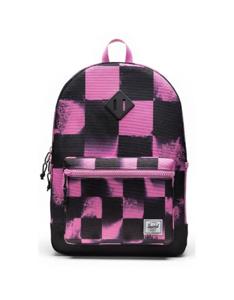 Herschel Heritage Youth Backpack - Stencil Checker Opera Mauve