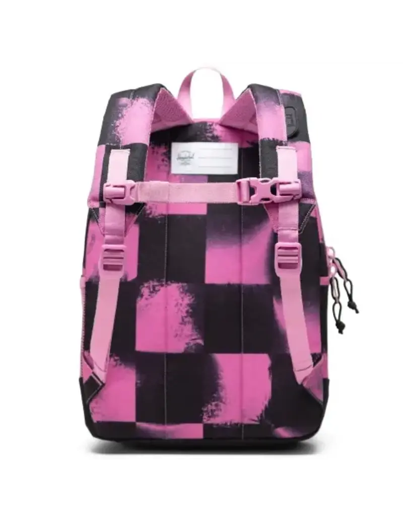 Herschel Heritage Youth Backpack - Stencil Checker Opera Mauve