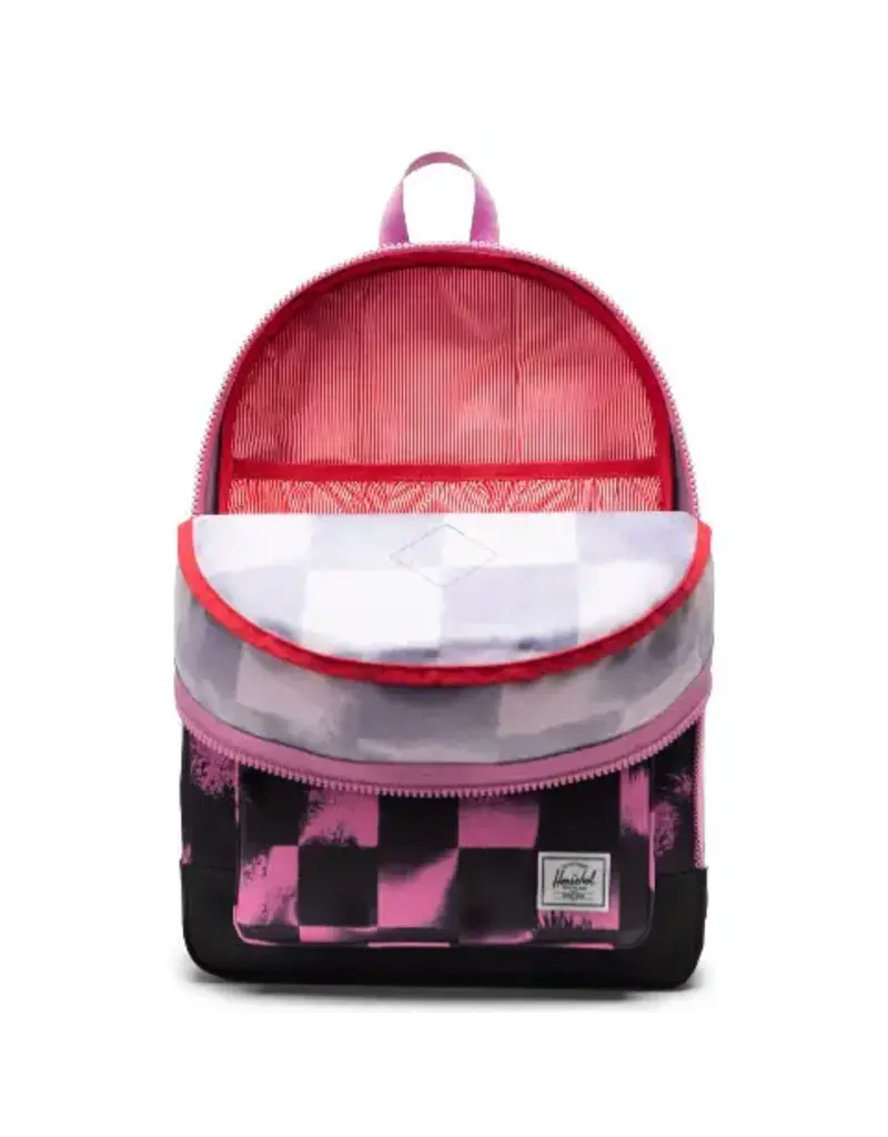 Herschel Heritage Youth Backpack - Stencil Checker Opera Mauve