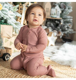 Silkberry Bamboo 2-Way Footed Zipper Sleeper, Chocolate
