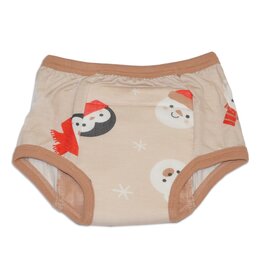 Silkberry Bamboo Training Pants - Snowy Faces Print