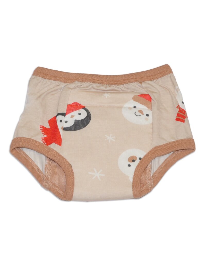 Silkberry Bamboo Training Pants - Snowy Faces Print