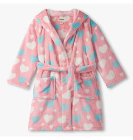 Hatley Big Hearts Fuzzy Fleece Robe