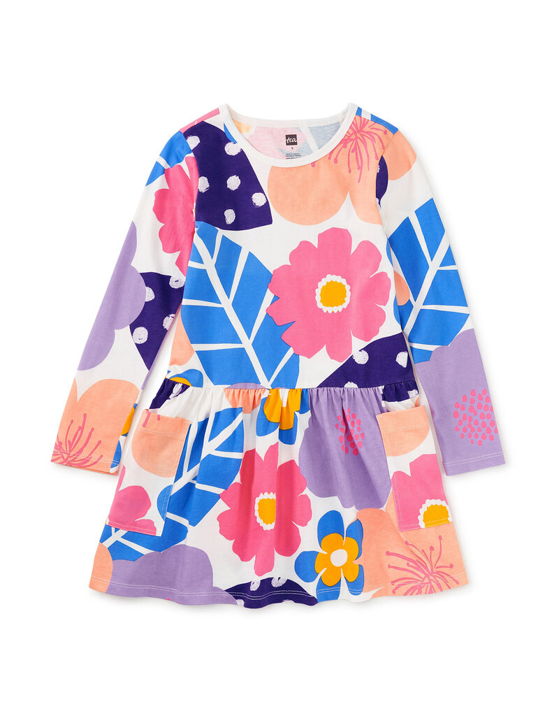 Oversized Floral Pocket Dress