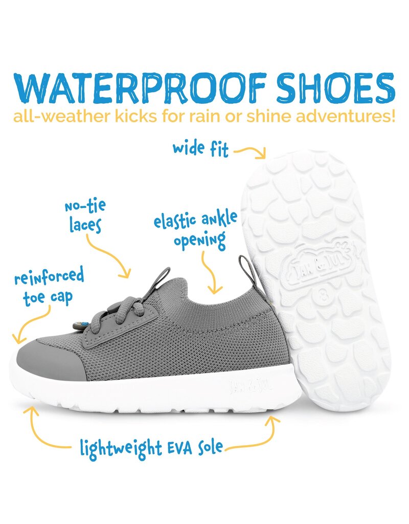 Jan and Jul Black Kids Waterproof Shoes