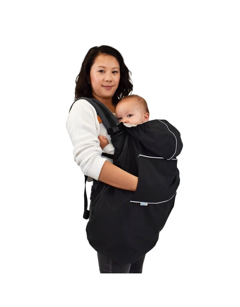 Jan and Jul Black Cozy-Dry Baby Rain Cover