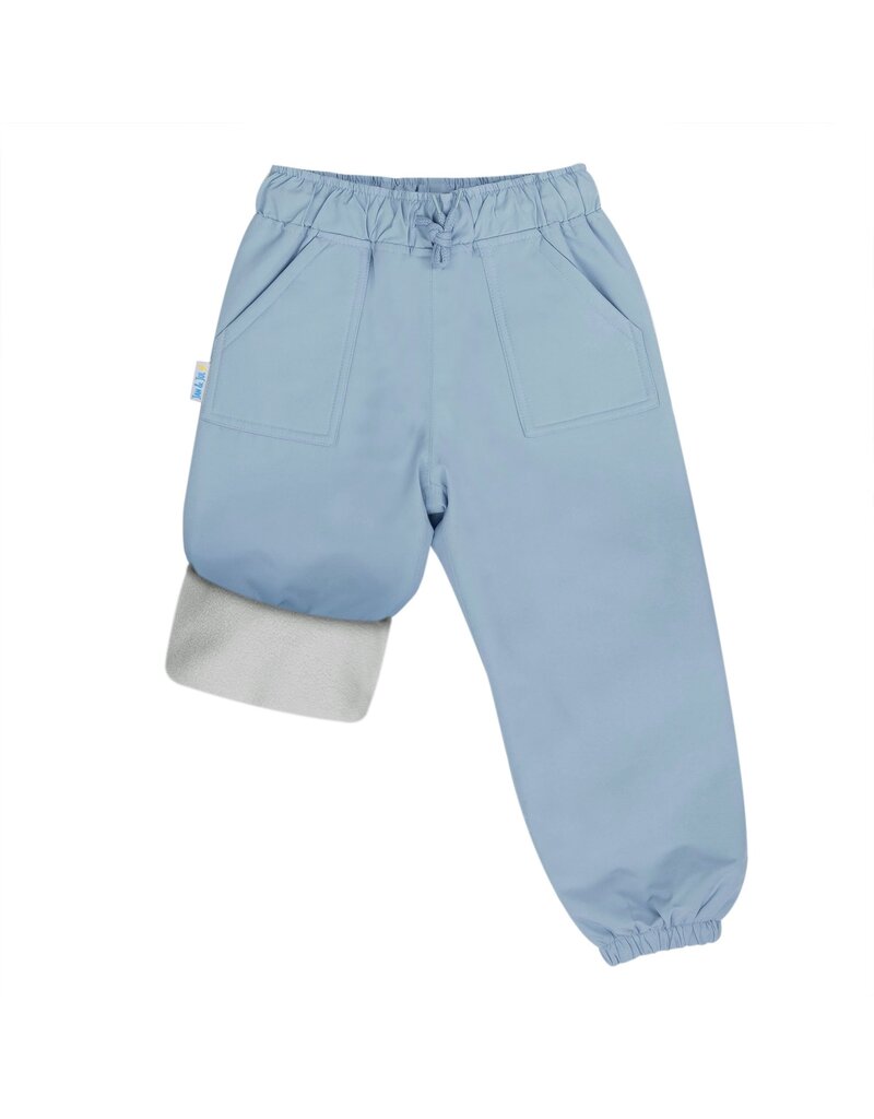 Jan and Jul Dusty Blue Fleece Lined Rain Pants