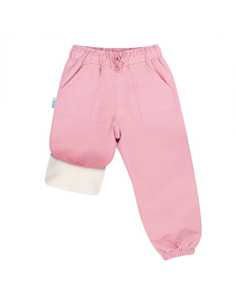 Jan and Jul Dusty Pink Fleece Lined Rain Pants