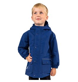Jan and Jul Nebula Blue Cozy-Dry Rain Jacket (Fleece Lined)