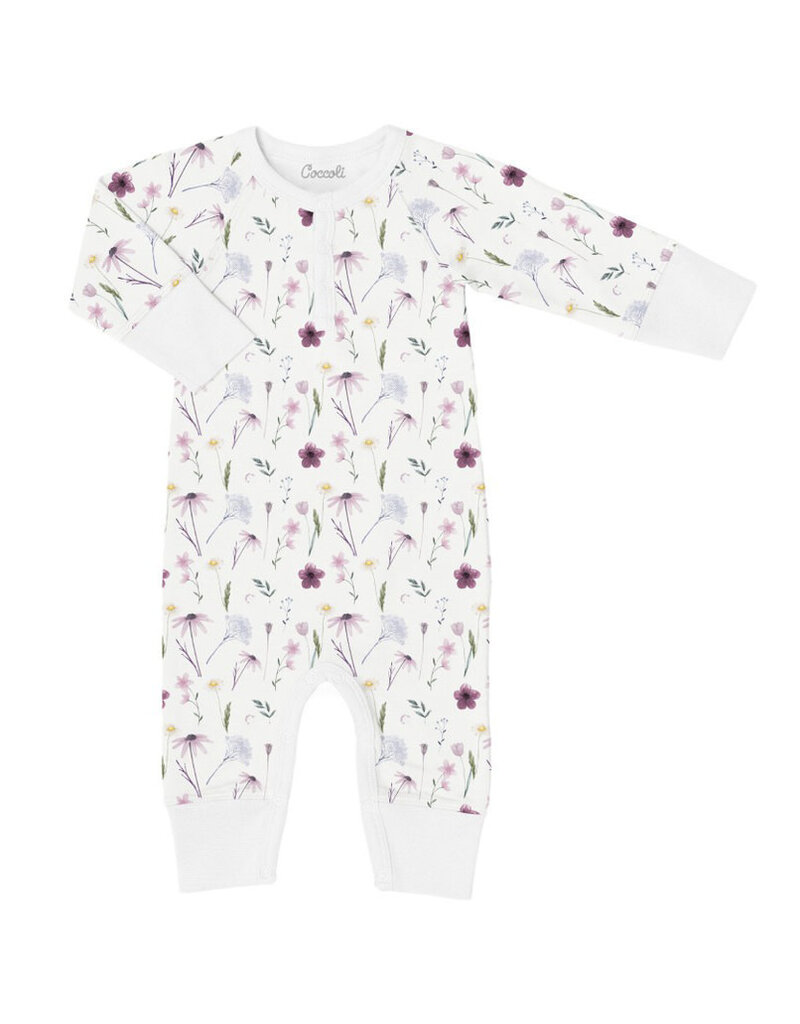 Cream Floral Unionsuit