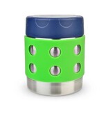 Lunchbots 8oz Thermal Dots Food Container, Green