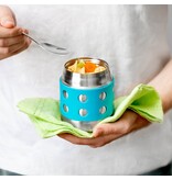 Lunchbots 8oz Thermal Dots Food Container, Green