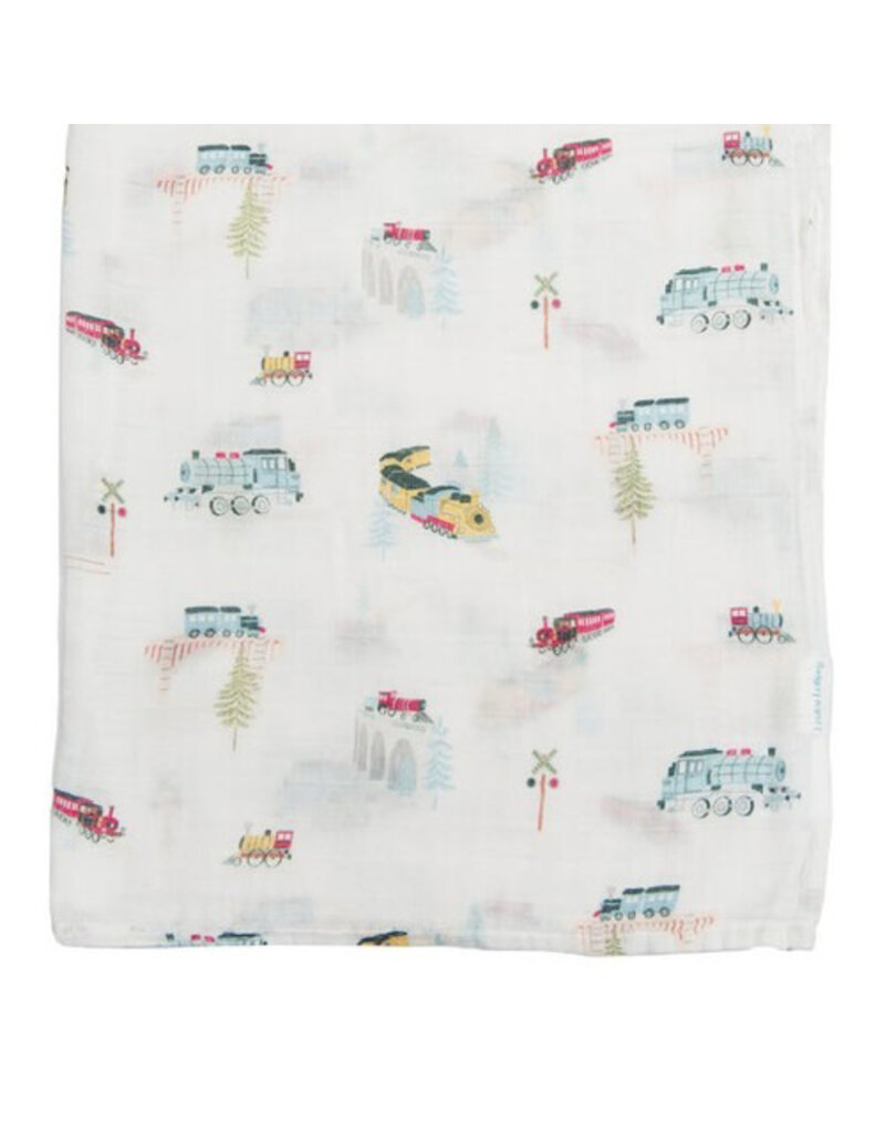 Loulou Lollipop All Aboard Bamboo Swaddle