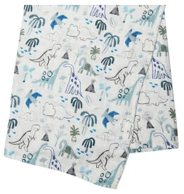 Loulou Lollipop Dinosaurs Bamboo Swaddle