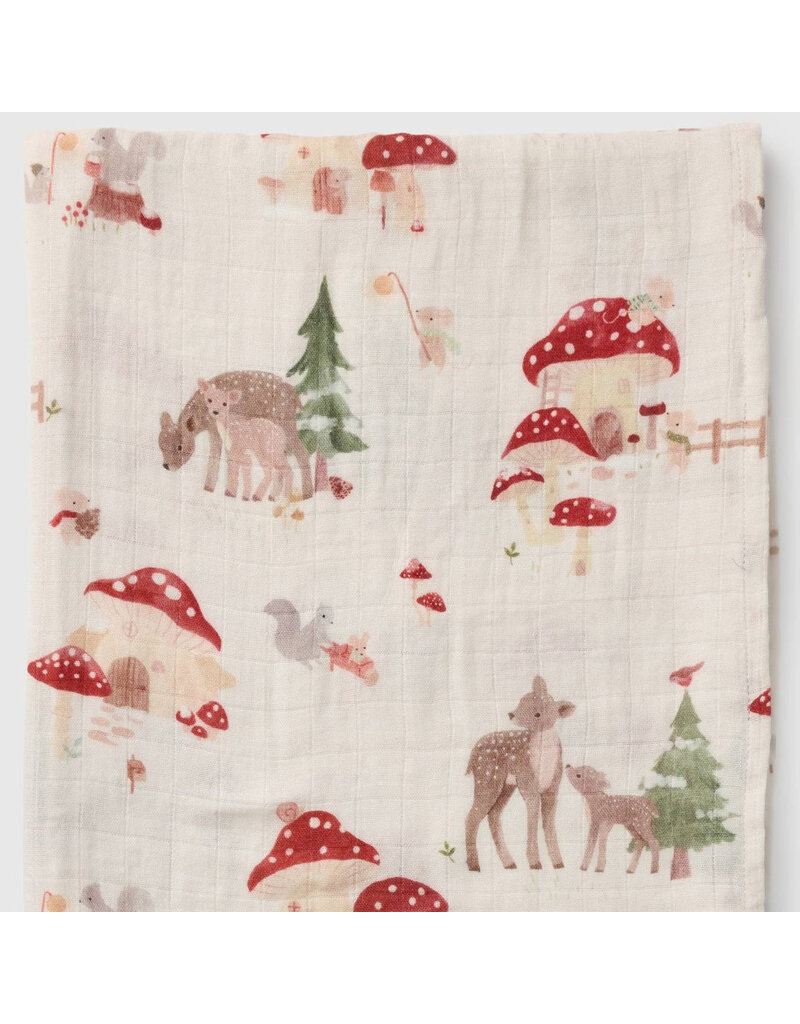 Loulou Lollipop Forest Families Bamboo Swaddle