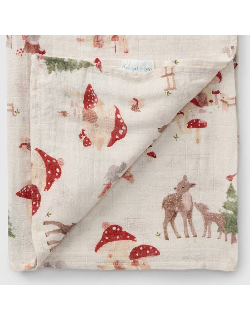 Loulou Lollipop Forest Families Bamboo Swaddle
