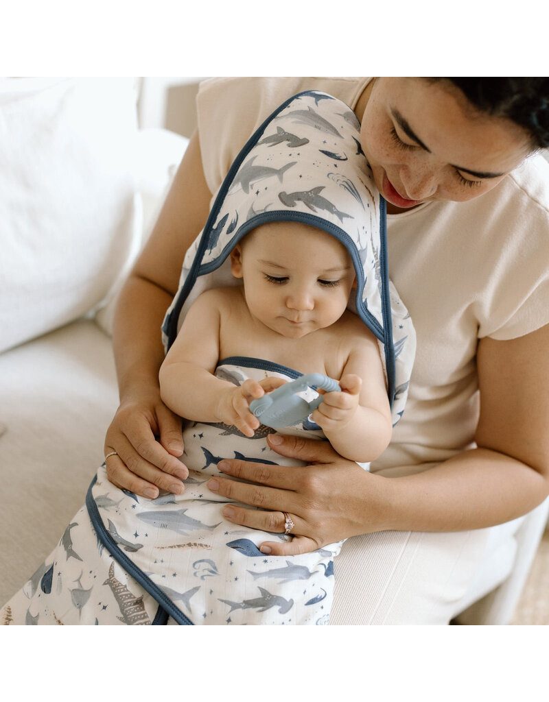 Loulou Lollipop Sharks Hooded Towel & Cloth