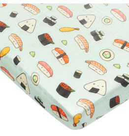 Loulou Lollipop Sushi Fitted Crib Sheet