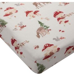 Loulou Lollipop Forest Families Fitted Crib Sheet