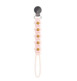 Loulou Lollipop Beadless Pacifier Clip - Daisy Cream