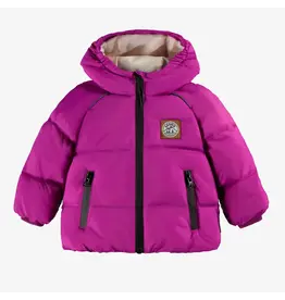Souris Mini Purple Baby Puffer Coat Size: 18-24m