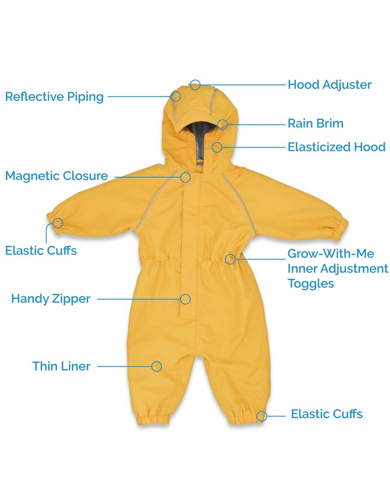 Jan and Jul Nebula Blue Puddle-Dry Rain Play Suit