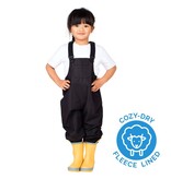 Jan and Jul Black Cozy Dry Rain Bib Pants