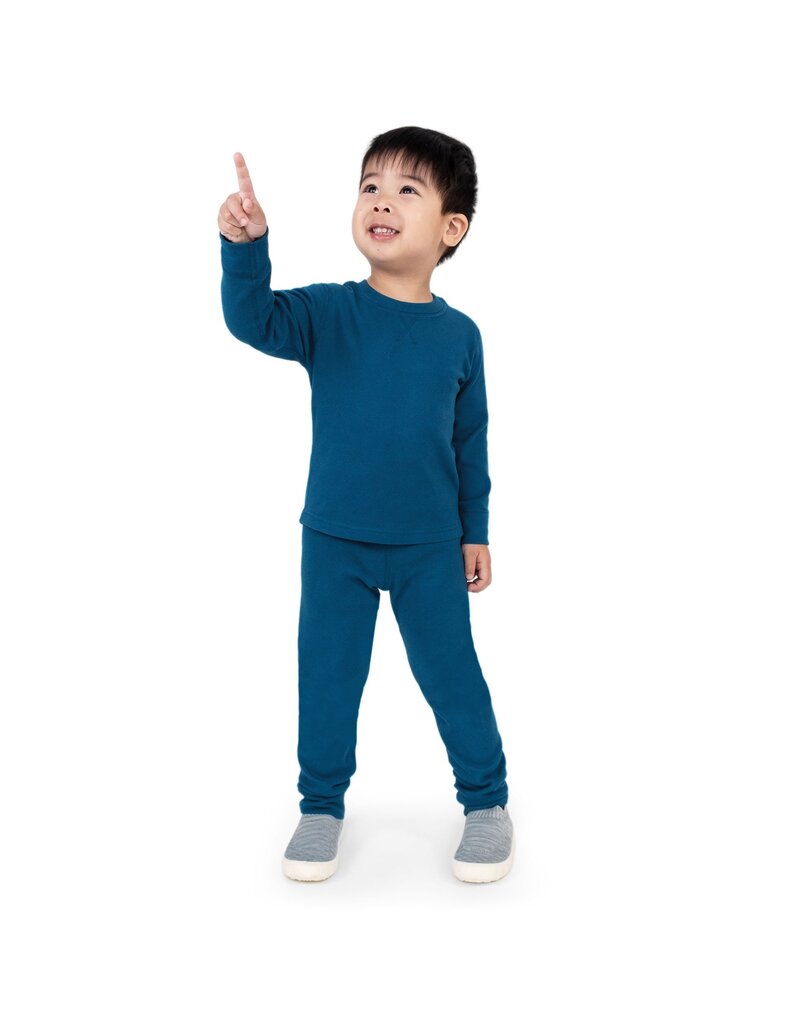Jan and Jul Deep Blue Kids Base Layer Top