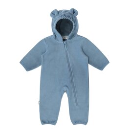 Jan and Jul Stormy Blue Bear Fleece Suit