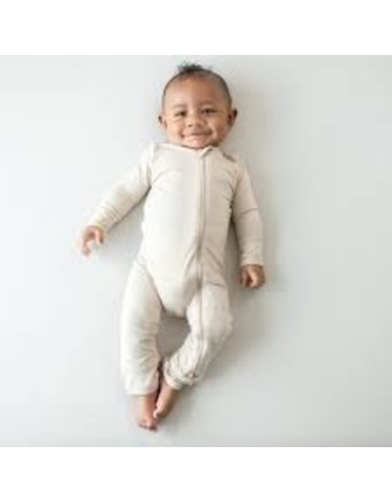 Kyte Baby Bisque Bamboo Zip Romper