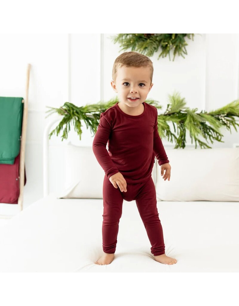 Kyte Baby Burgandy Bamboo PJs