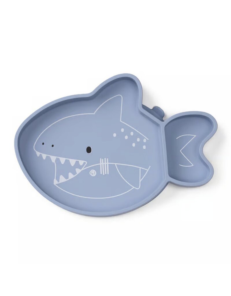Loulou Lollipop Silicone Snack Plate - Shark