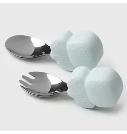 Loulou Lollipop Born to be Wild Learning Spoon/Fork Set - Octopus