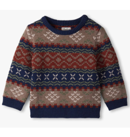 Hatley Vintage Fair Isle Baby Crew Neck Sweater