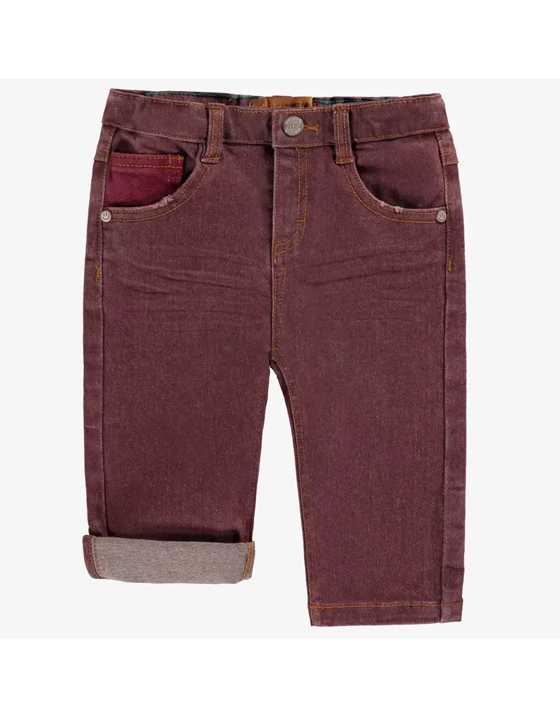 Souris Mini Burgandy Toddler Jeans
