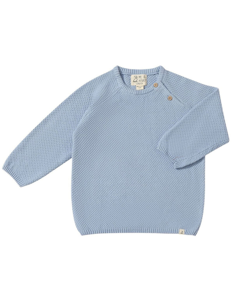 Me & Henry Roan Pale Blue Baby Knit Sweater
