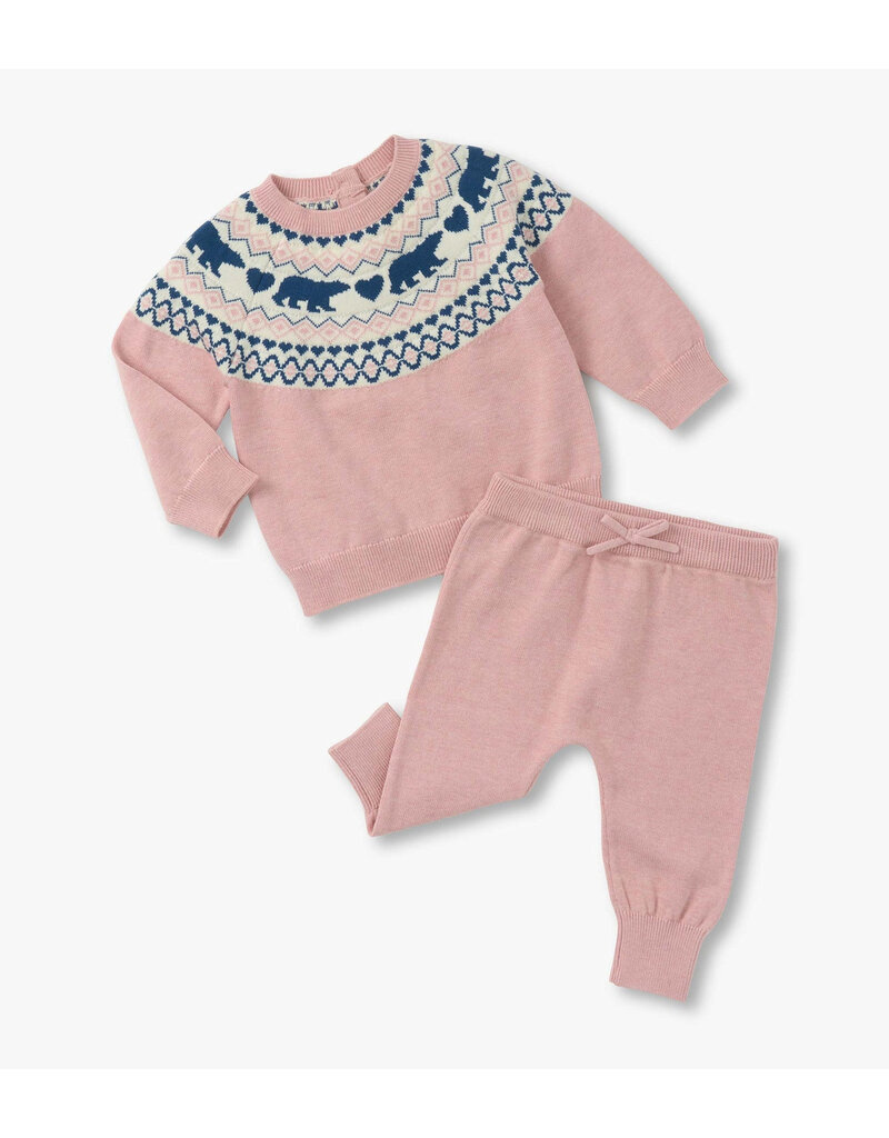 Hatley Bear Pull On Baby Sweater Set