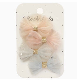 Rockahula Sparkle Tulle Mini Bow Clips