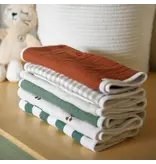 La Petite Ourse Burp Cloths (3-pack) Cherries Set