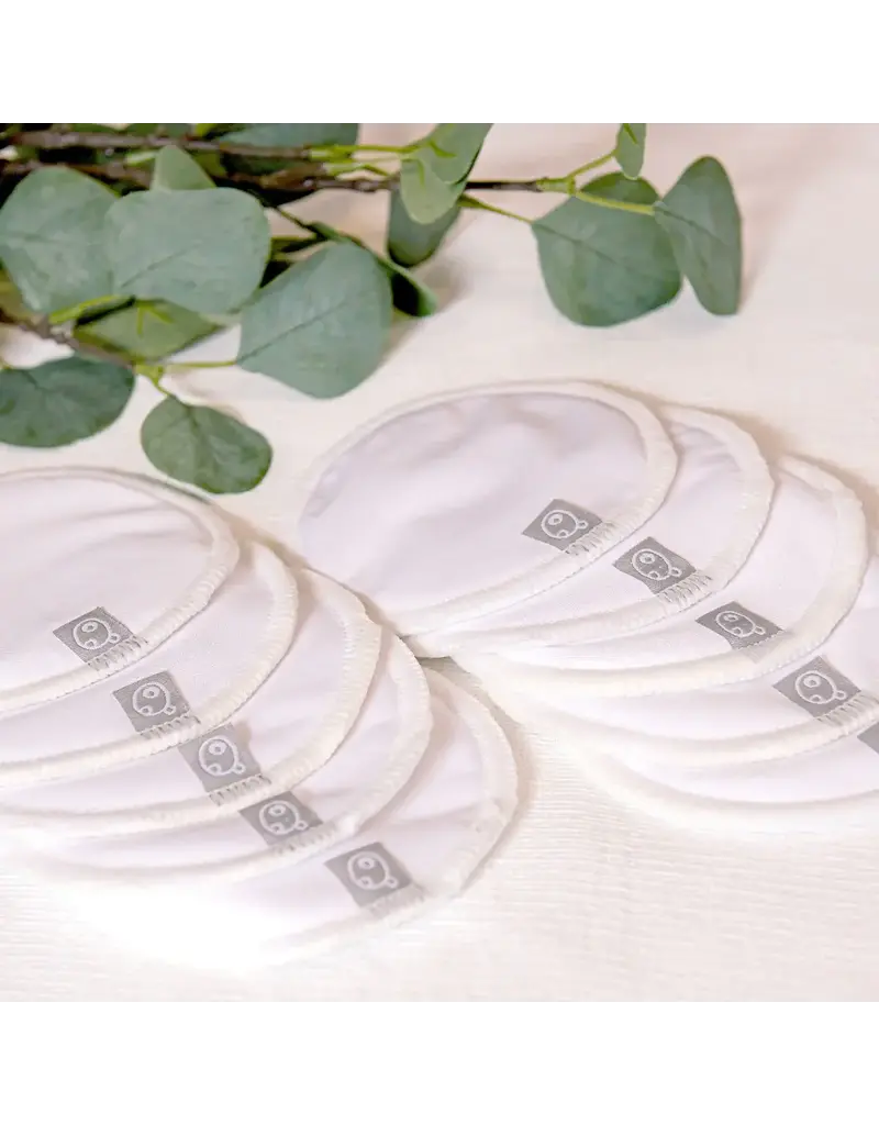 La Petite Ourse Bamboo Nursing Pads - White, 5 Pairs