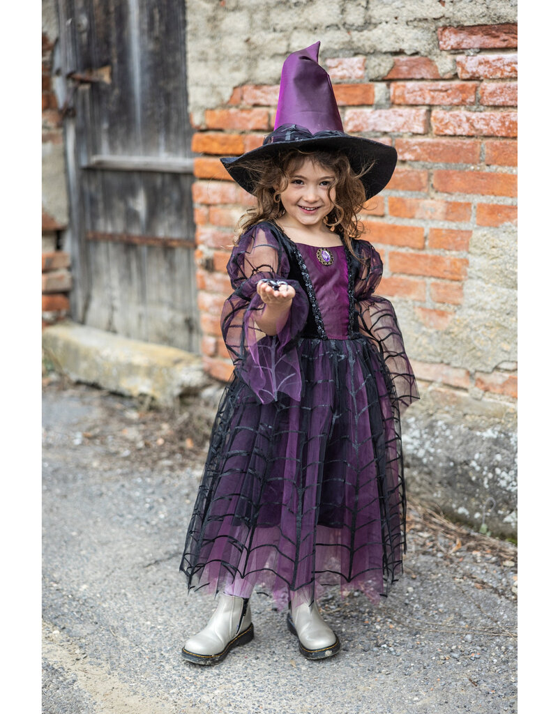 Great Pretenders Amethyst the Spider Witch with Hat, Size 5-6