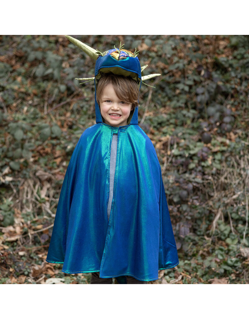 Great Pretenders Emerald The Metallic Dragon Cape, Size 3-4