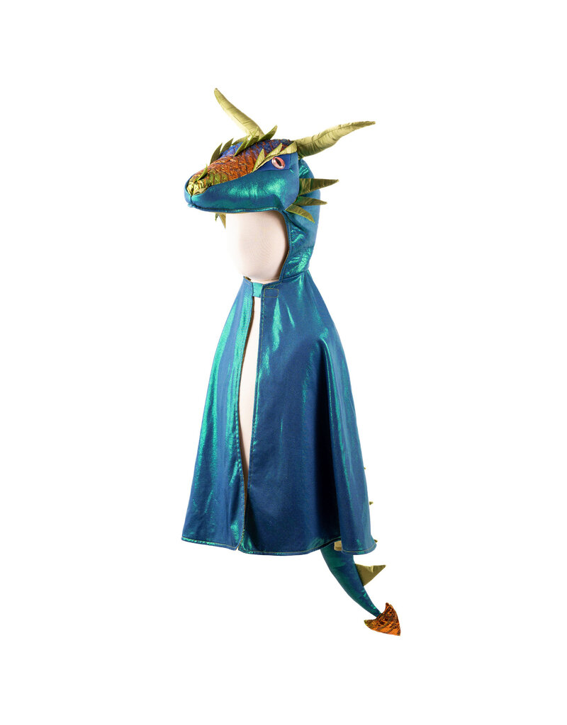 Great Pretenders Emerald The Metallic Dragon Cape, Size 3-4