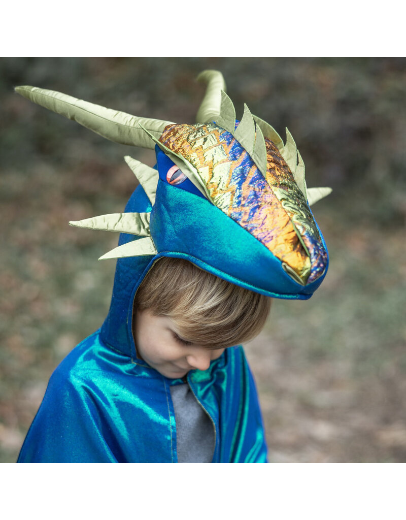 Great Pretenders Emerald The Metallic Dragon Cape, Size 3-4